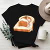 Cartoon Cute Hamster Cartoon Cute Hamster Baby Round Neck Big Size Round Neck Black T-shirt Woman Tops