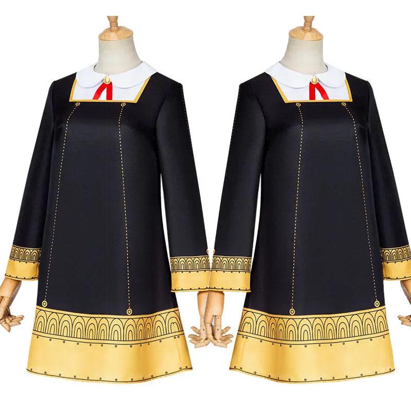 Anime Spy X Family Costume Anya Forger Cosplay Costume Suits Dress Black Uniform Skirt Girls School Kids Adults Female Outfits Cos Eden Academy
