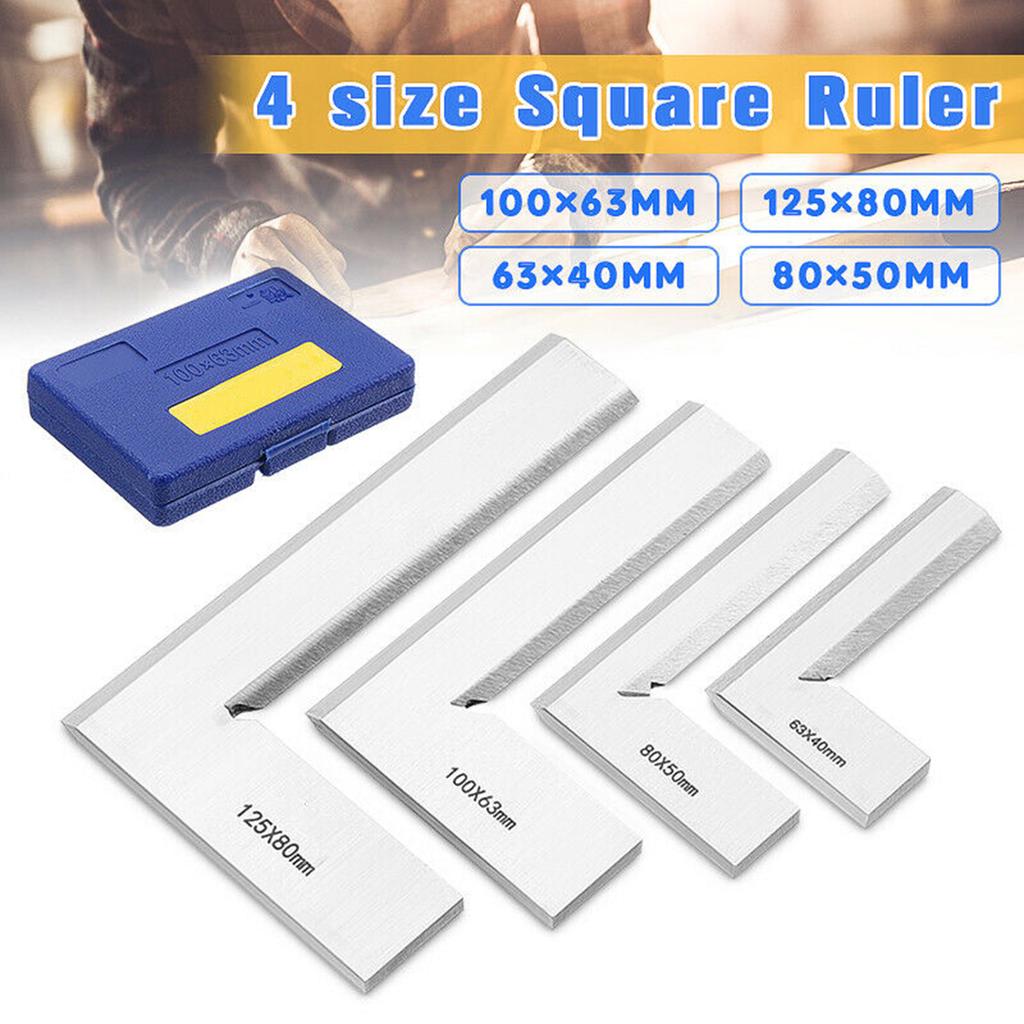 New Edge Square Ruler 90° Right Angle Rulers Steel Engineer Measuring Tool