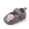 Baby Toddler Shoes Cotton Non-slip Soft Sole Small Flower Decoration Kids Indoor Knitted Sneakers