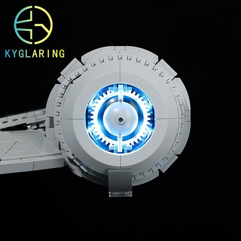 DIY LED Light Accessory Fit for Lego 75331 Razor Crest Star Wars Bricks, KY Custom Lighting Set for Spaceship Building Model, Blocks Not Included