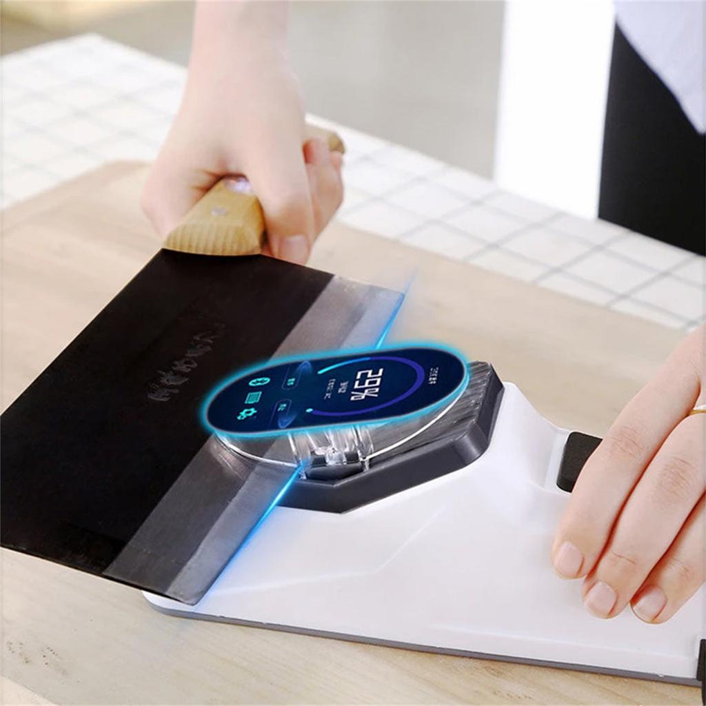 Electric Knife Sharpener, Knife Sharpener For Home, 5 Seconds For Quick Sharpening Polishing With Protective Cover - USB Interface Style ADM