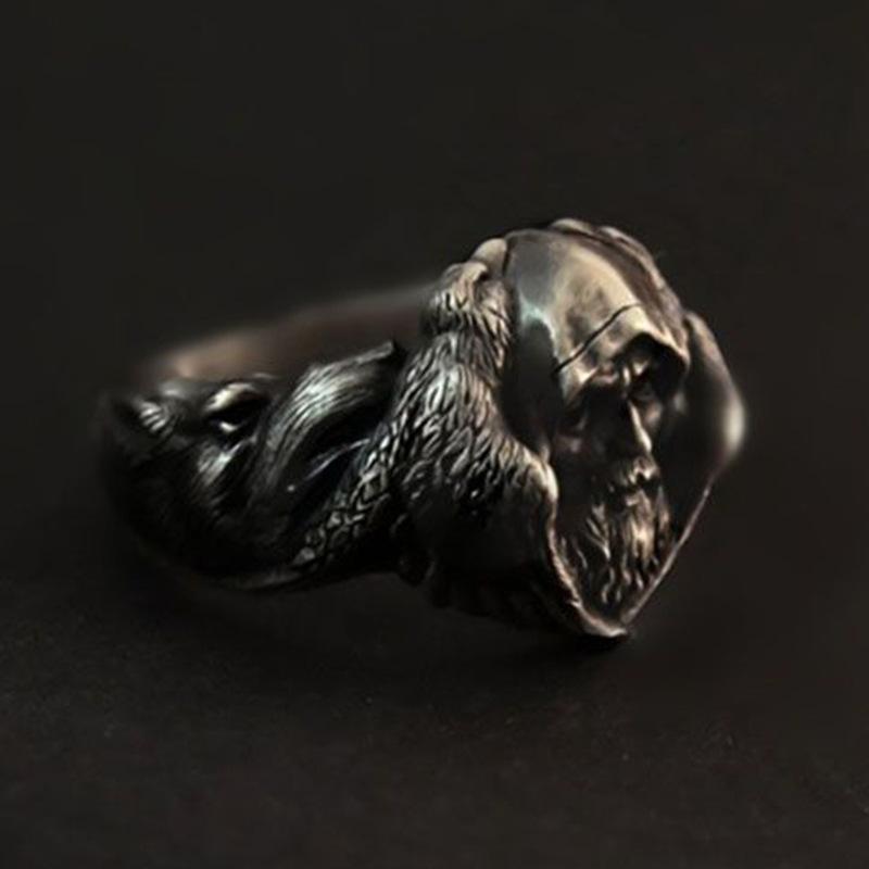 Мужское кольцо Властелин колец Гэндальф Мифология Аида Ретро украшения Стиль арктического волка