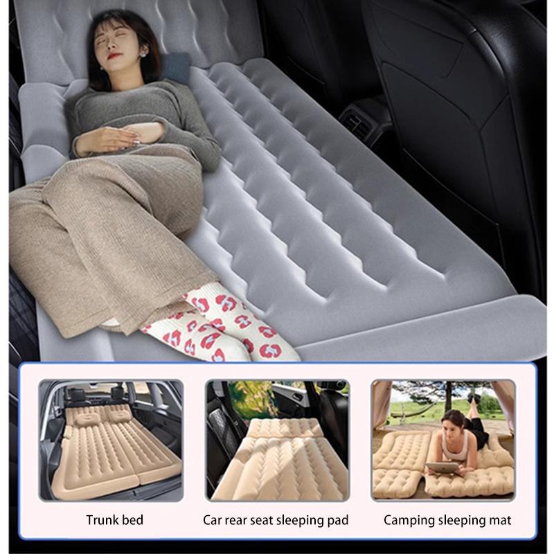 Автомобильный надувной дорожный матрас для заднего сиденья, многофункциональный матрас, уличный коврик для кемпинга, автомобильные аксессуары