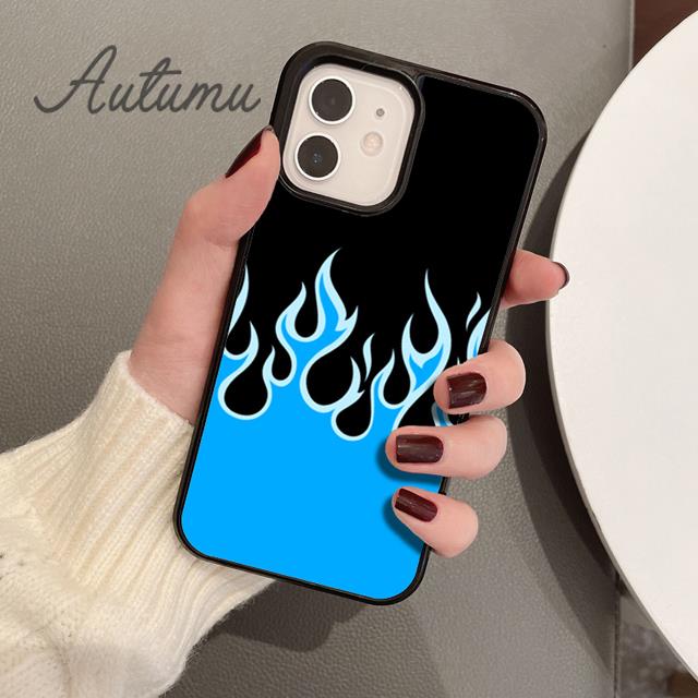 Трендовый чехол для телефона с пламенем для iPhone 11 12 13 14 Pro Max mini X XR XS SE 2020 5 6S 7 8 Plus Samsung Galaxy S21 S22 Чехол-накладка