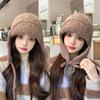 Women Autumn Winter Warm Thicken Ear Protector Hat Cold Fur Velvet Outdoor Knitted Bomber Hats Sweet Cute Lei Feng Cap