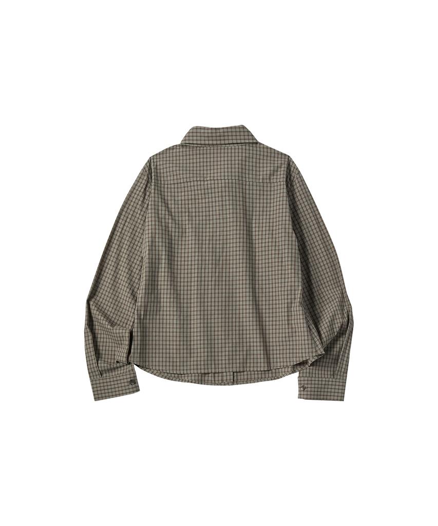 COMONINOZ W Round Smock Blouse [Brown]
