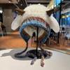 Cute Lamb Ears Plush Hat Women's Winter New Face Small Knitted Wool Hat Warm Ear Hat