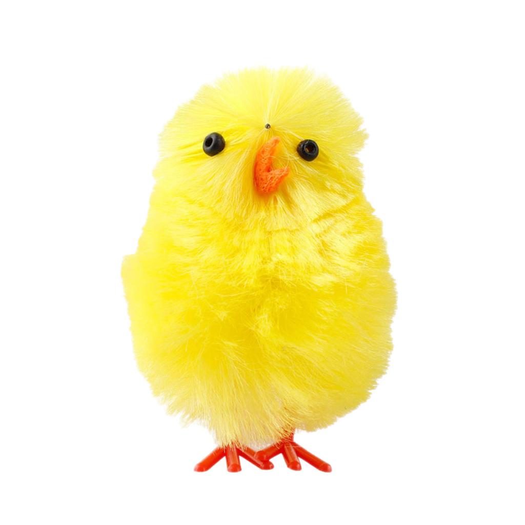 Пасхальный цыпленок 4 см Желтый плюшевый цыпленок Детский День Рождения Украшение Маленькая игрушка Атмосферная Декоративная деталь
