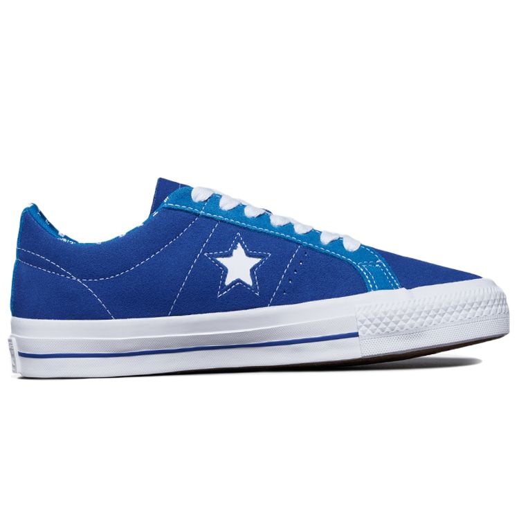 Converse One Star Pro Ретро Повседневные Нескользящие Прочные Низкие Кеды Унисекс Кроссовки Океанско-синий 171931C