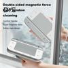 Magnetic Windshield Cleaner Tool Glass Wiper with Ergonomic Handle Double-Sided Window Cleaner Efficient Cleaning Tool