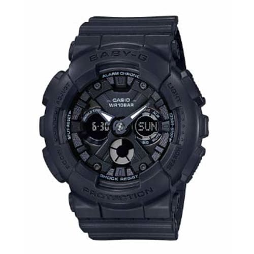 Casio Baby-G Women's Analog-Digital Waterproof Sport Watch, Black, BA-130-1A