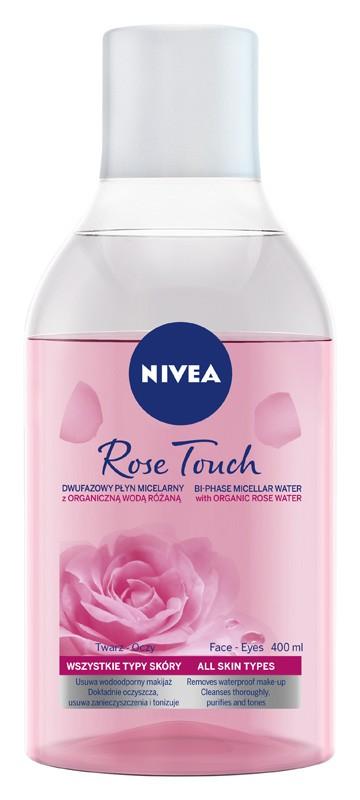 Nivea Micell Air Skin Breathe Micelarny Płyn Dwufazowy Z Wodą Różaną 400Ml