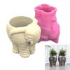 3D Elephant Flower Pots Mold Epoxy Resin Molds Pen Holder Candle Holder Cement Planter Silicone Mould Home Decorations