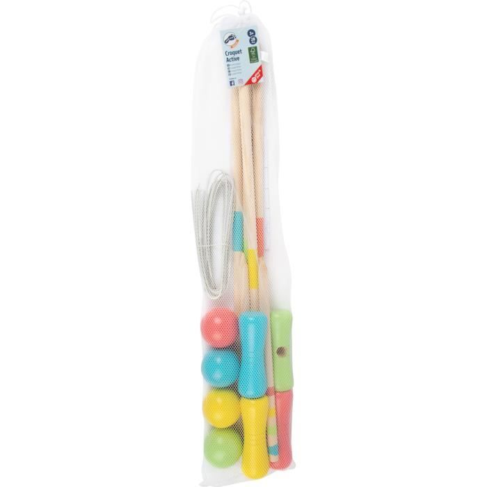 Jeu de croquet en bois certifié FSC 100% - Legler Small Foot 12033 - Multicolore - Pour enfants