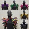 Halloween Cosplay Shawl Natural Feather Shrugs Shawl Luxury Feather Cape