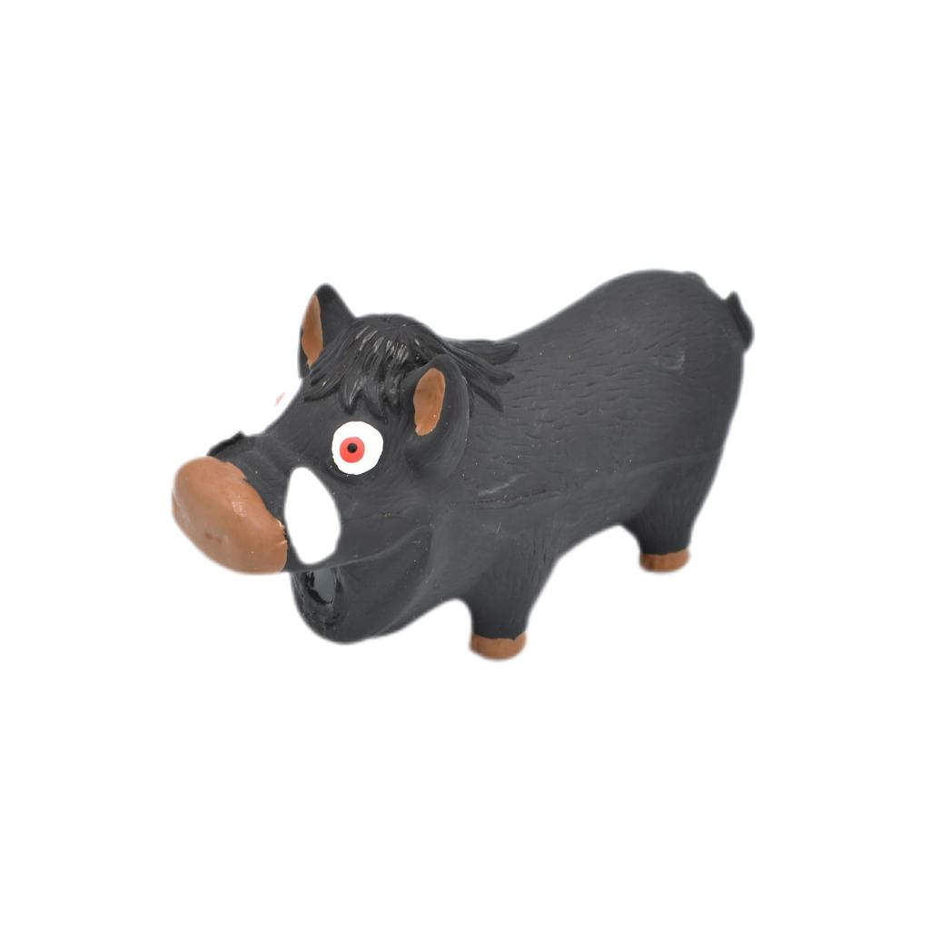 Dog Squeaky Soft Rubber Toy Dog Latex Chew Toy Bite Resistant Pig Shape Puppy Sound Toy Dog Supplies For Small Medium Large Dog