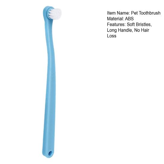 Pet Teeth Cleaning Brush High Density Dental Caring Lightweight Cat Dog Bad Breath Teeth Cleaning Brush Pet Supplies