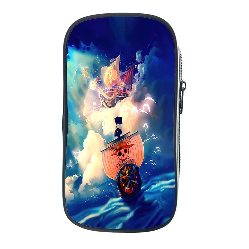 Цельная сумка-карандаш Зоро Луффи Чоппер Эйс, школьные чехлы для юридических школ, кавайная сумка-держатель для канцелярских принадлежностей, чехол для ручек, школьные принадлежности для студентов