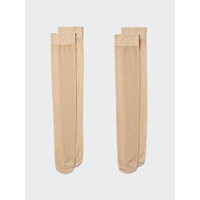 Uniqlo Япония Прозрачные Высокие Носки Набор из 2 Пар