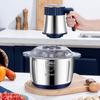 5L Capacity Meat Grinder 5 Speeds Stainless Steel Electric Meat Chopper 500W High Power Multifunctional Household Food Processor for Kitchen