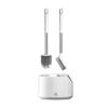 2PCS Toilet Brush and Holder Wall-mounted Soft Bristles Toilet Brush Cleaner No-drilling Bathroom