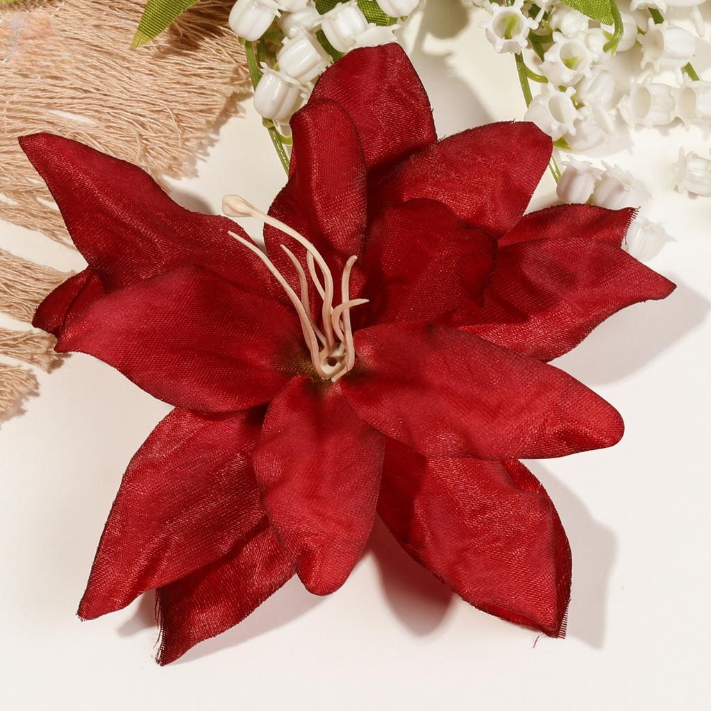 2/4/6 pcs Hawaiian Flower Hair Clips for Women Artificial Floral Hibiscus Lily Barrettes Hairpin Accessories Vacation Beach Gift