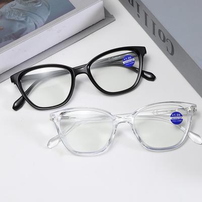 Cat'S Eye Anti-Blue Light Ультралегкие очки для чтения с большой оправой и высокой четкостью изображения Продвинутые очки для чтения