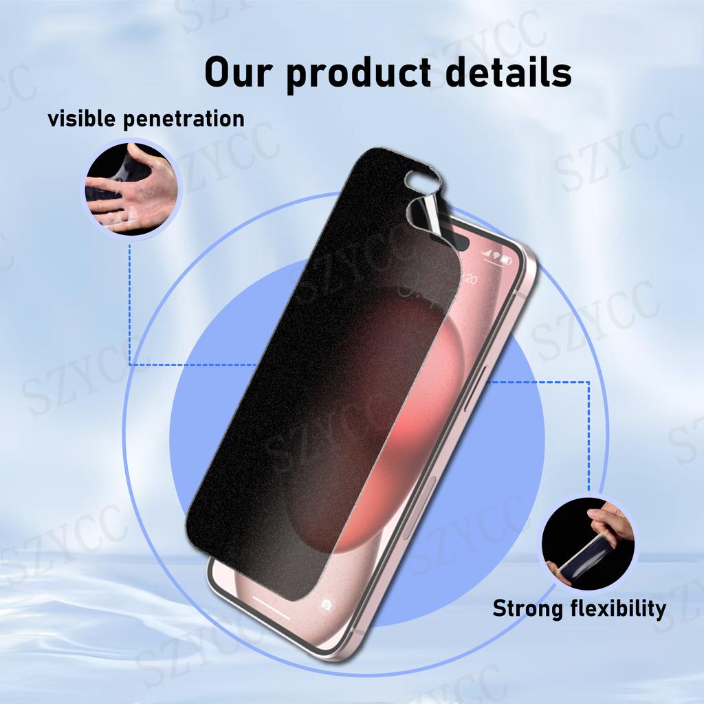 High Quality 3D Radian TPU Privacy Hydrogel Film High Grade Universal Mobile Phone Screen Protector