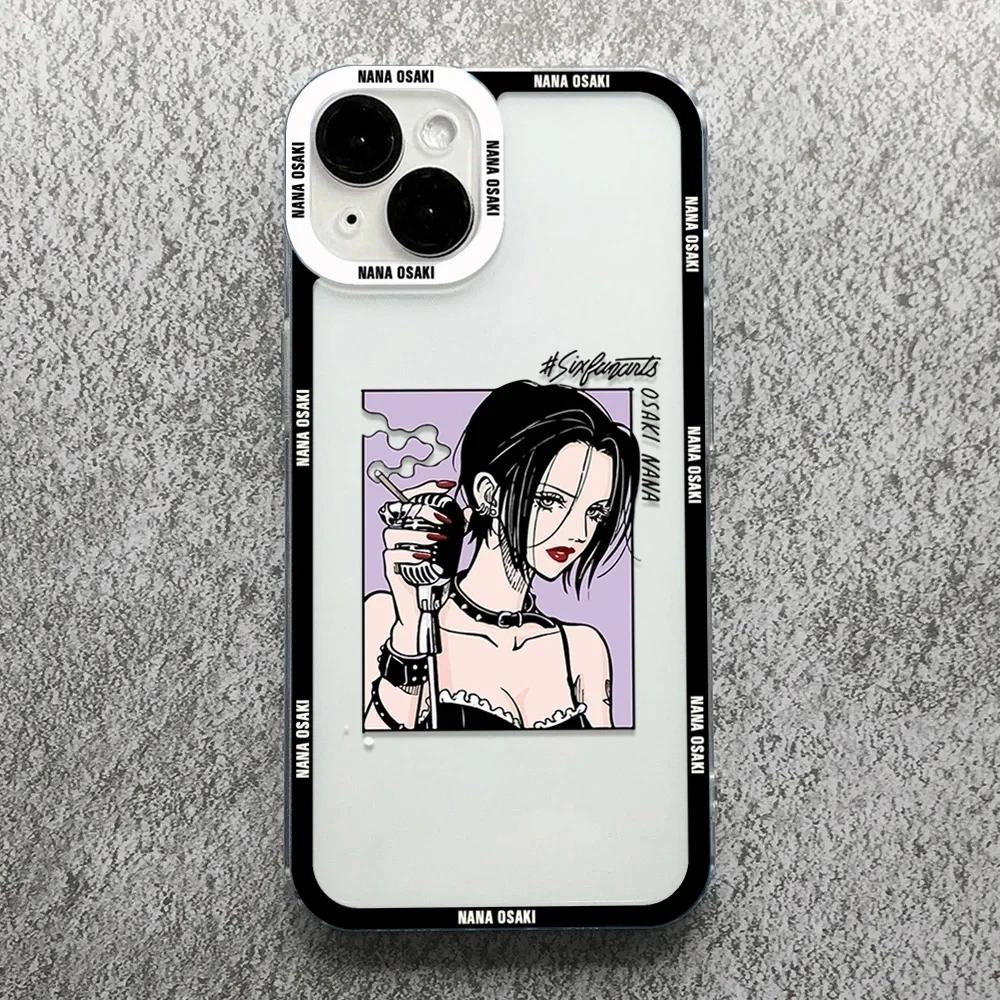 Чехол для телефона Oosaki Nana с рисунком из мультфильма «Аниме» 15 14 13 12 Pro Max Mini X XS XR SE 7 8 Plus, парный чехол для iPhone 11