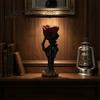 Decorative Skeleton Hand Gift Halloween Rose Candle Holder, Gothic Resin Ornament Holder for Home Table Decor, Dark Style Romantic Atmosphere