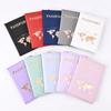 New Global Color Changing PU Passport Cover Ticket Clip Passport Holder Id Card Holder Travel Wallet Travel Accessories