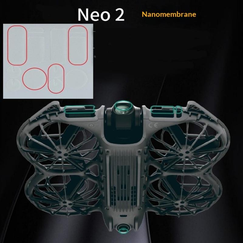 1Set Camera Lens Protectors For Neo 2 Drone Tempered Film Anti-Scratch Lens Films For Neo Drone Accessories