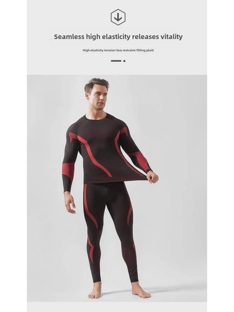 Горнолыжный компрессионный костюм Quick-Dry: Термобелье для спорта на открытом воздухе, велоспорта, родитель-ребенок, для мужчин и женщин