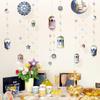 Decor365 6 String Ramadan Decoration Set Ramadan Mubarak Garland EID Home Hanging Decorations EID Banner Moon Streamer Islamic Birthday Bday Prom