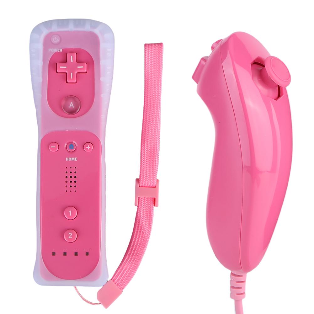 2 в 1 беспроводной пульт дистанционного управления со встроенным пультом управления Motion Plus и нунчаком для управления играми Wii/Wii U