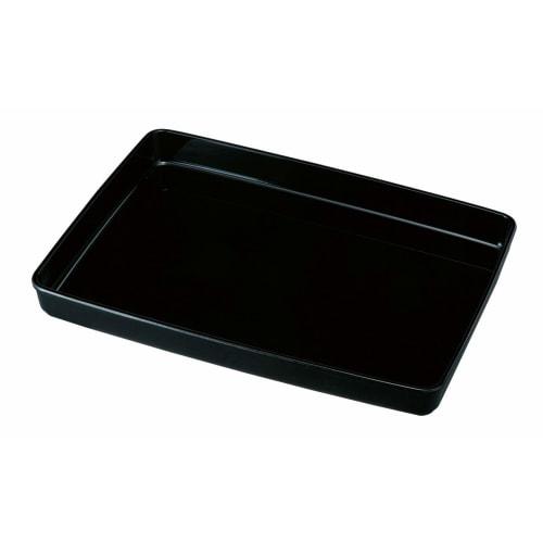 Kishu Lacquerware Certificate Tray PC (Plain Black, 39cm, A4)