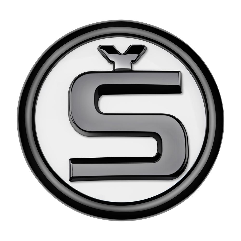 Engine Hood Badge Sticker 110mm S Emblems Sticker For SKODA SUPERB OCTAVIA KODIAQ KAMIQ SCALA FABIA ENYAQ Skoda Hood Sticker