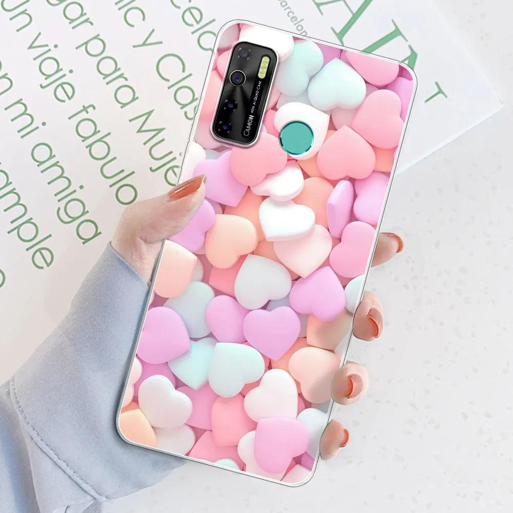 Чехол-бампер для Tecno Spark 5 Pro / Tecno Camon 15 Air / Camon15, прозрачный, из мягкого силикона TPU, или чехол для Tecno Spark 5