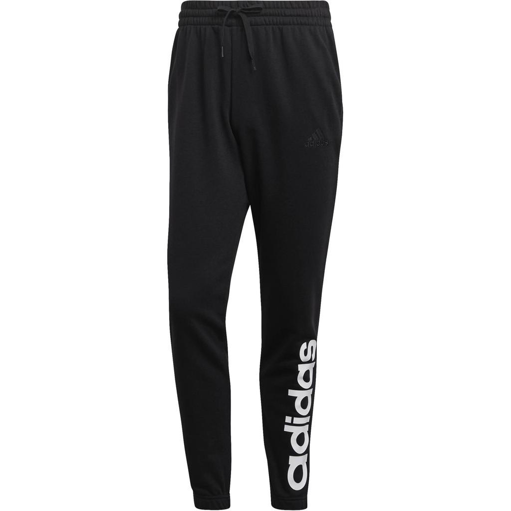 Adidas Knitted Sweatpants Men's Black Moderate Cuffed Pants GK8897