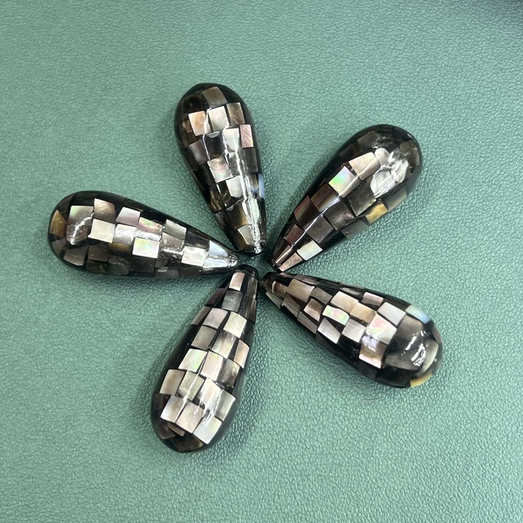 1 шт., Подвеска из черной натуральной ракушки, Модный минималистичный стиль, Мужские женские шармы, Аксессуары для DIY ожерелья, Креативное изготовление ювелирных изделий, Праздничные поделки