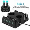 4 In 1 Charger Charging Dock For Sony Ps4 Playstation 4 Vr Psvr Move Controllers