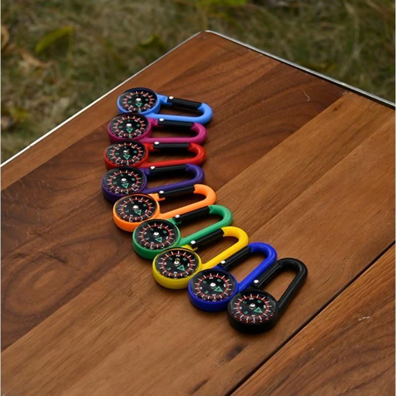 Outdoor Mountaineering Buckle Compass Hook Multi Functional Quick Hanging Compass Portable Liquid Suspension North Needle Compass