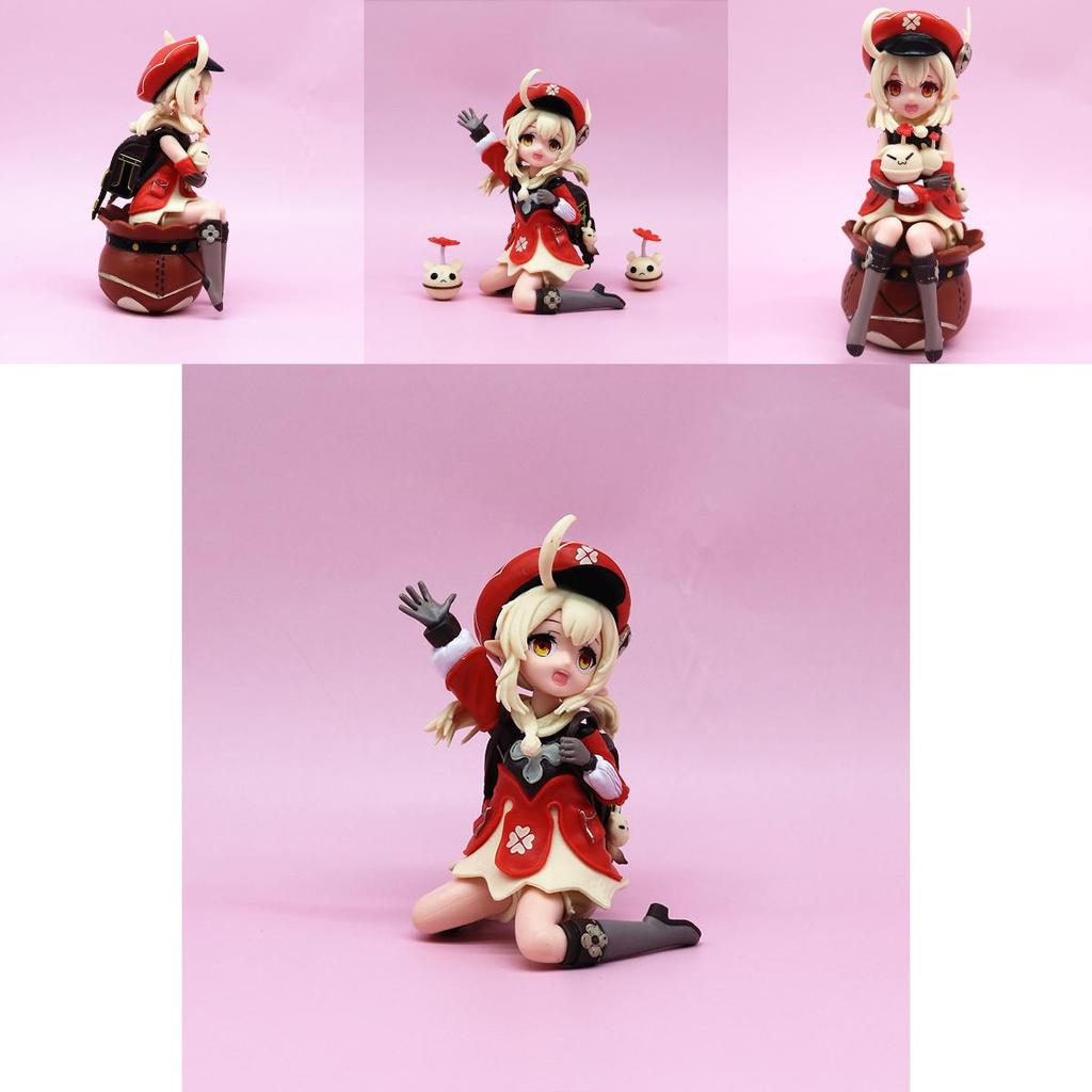 888 Brand Original God Klee Spark Knight Gk Klee Sitting And Standing Game Peripheral Collectible Model 11-13cm Pvc Figurine
