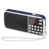 Gemean J-189 USB Mini Radio, Rechargeable, Bluetooth, Portable, Wide FMAM, with Flashlight, Supports AUX, SD, and MP3