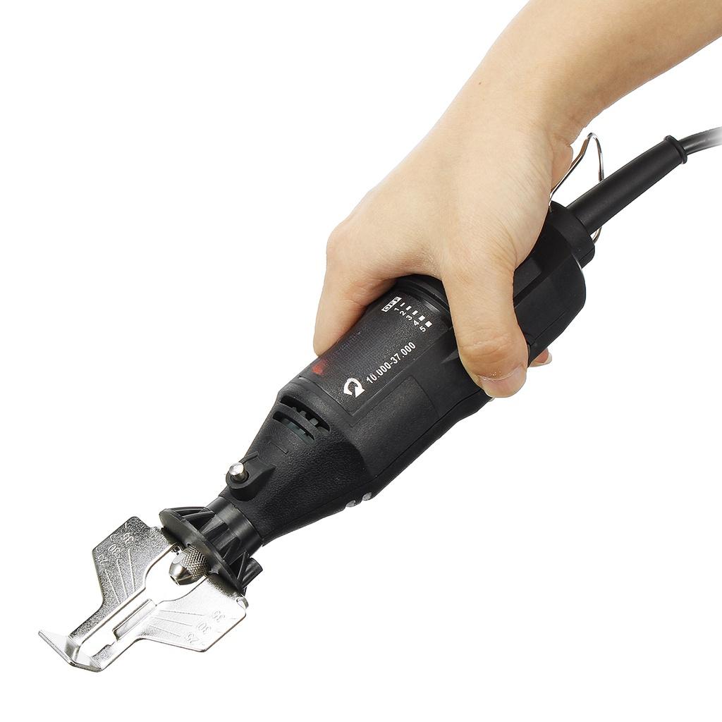 Мини-точилка для цепной пилы с 5 скоростями, электрическая шлифовальная машина, набор для заточки, роторные полировальные электроинструменты с перчатками, 37000 об/мин, 180 Вт