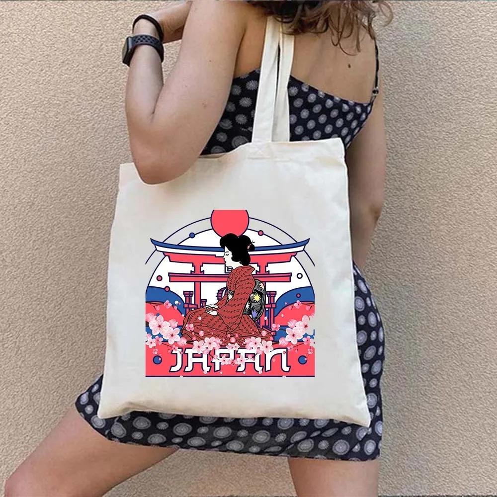 Printing Shopping Bag Female Travel Graphic Handbag Tote Handbags Aesthetic Carvas Shoulder Bags