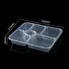 Ronghe Disposable PP 6-Compartment Takeaway Food Containers