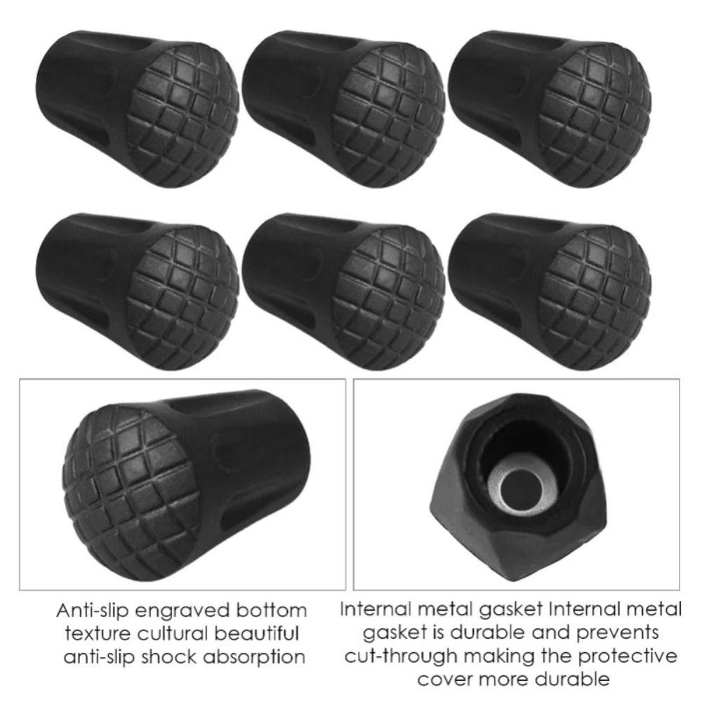 Резиновый наконечник для трости 11 мм Защитные наконечники для треккинговых палок Ходьба