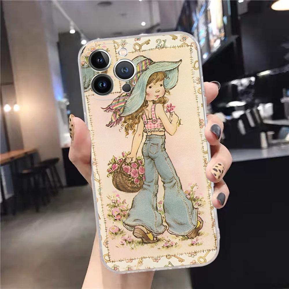 Сара Кей Девочки милый чехол для телефона для iPhone 15 14 11 12 13 Mini Pro XS Max Cover 6 7 8 Plus X XR SE 2020 Funda Shell